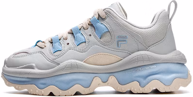 (Women) FILA FUSION QD96 Athletic Shoes 'Grey Beige Blue' T12W311203FQB (Women) FILA FUSION QD96 Athletic Shoes 'Grey Beige Blue' T12W311203FQB