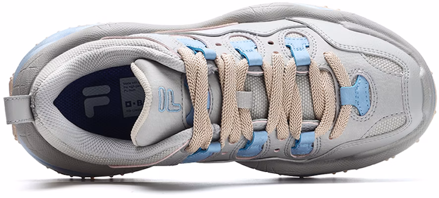 (Women) FILA FUSION QD96 Athletic Shoes 'Grey Beige Blue' T12W311203FQB Lookbook (Women) FILA FUSION QD96 Athletic Shoes 'Grey Beige Blue' T12W311203FQB