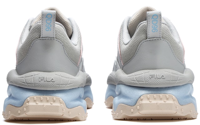(Women) FILA FUSION QD96 Athletic Shoes 'Grey Beige Blue' T12W311203FQB Shop (Women) FILA FUSION QD96 Athletic Shoes 'Grey Beige Blue' T12W311203FQB