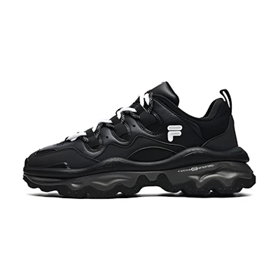 (W) FILA FUSION QD96 Athletic Shoes 'Black White'