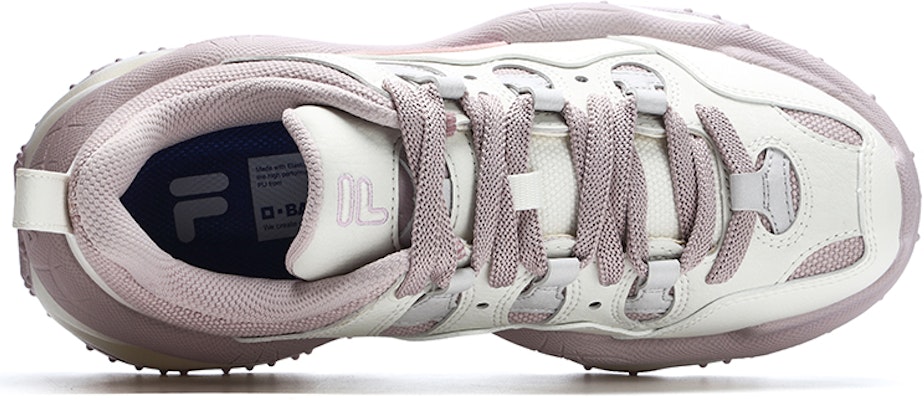 (Women) FILA FUSION QD96 Athletic Shoes 'White Purple' T12W311203FSV Lookbook (Women) FILA FUSION QD96 Athletic Shoes 'White Purple' T12W311203FSV
