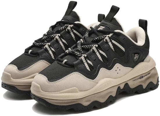 (W) FILA FUSION QD 96 DX Sneakers 'Hitam Beige' T12W341109FBC Lookbook (W) FILA FUSION QD 96 DX Sneakers 'Hitam Beige' T12W341109FBC