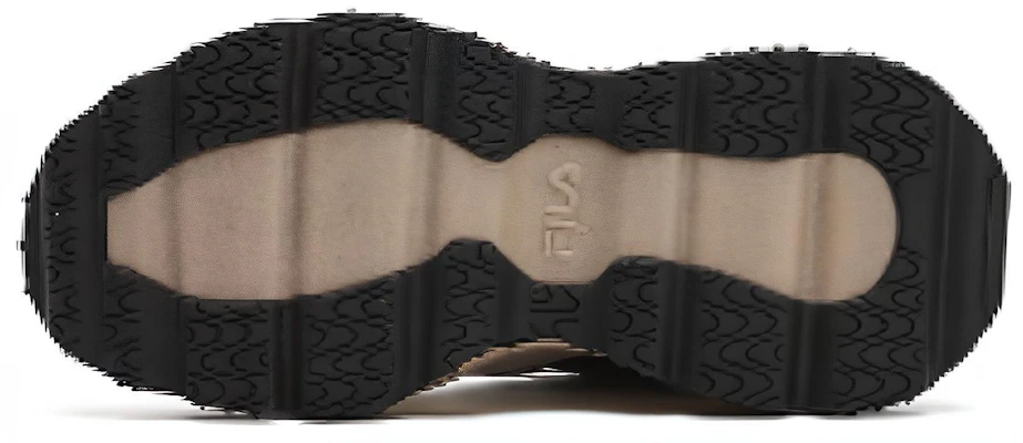 (W) FILA FUSION QD 96 DX Sneakers 'Hitam Beige' T12W341109FBC Purchase (W) FILA FUSION QD 96 DX Sneakers 'Hitam Beige' T12W341109FBC