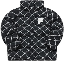 (W) FILA Fusion QR 格紋加大款羽絨外套 - 深黑色. T11W316903ABK Order (W) FILA Fusion QR 格紋加大款羽絨外套 - 深黑色. T11W316903ABK