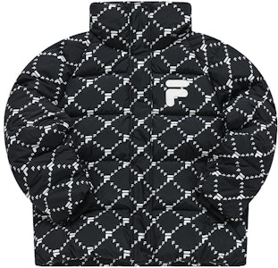 (W) FILA Fusion QR Plaid Jaket Puffer Oversized - Hitam Pekat. T11W316903ABK Order (W) FILA Fusion QR Plaid Jaket Puffer Oversized - Hitam Pekat. T11W316903ABK