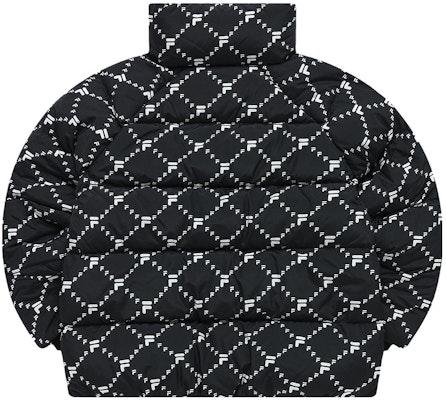 (Women) FILA Fusion QR Plaid Oversized Puffer Jacket - Deep Black. T11W316903ABK Lookbook (Women) FILA Fusion QR Plaid Oversized Puffer Jacket - Deep Black. T11W316903ABK