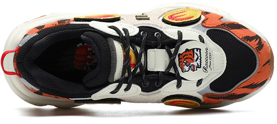 (Women) FILA FUSION Raccoon CNY Shoes 'White Orange' T12W217316FBG Lookbook (Women) FILA FUSION Raccoon CNY Shoes 'White Orange' T12W217316FBG