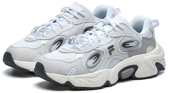FILA FUSION斐樂潮牌 浣熊 低帮 運動休閒鞋 女款 白灰 Order FILA FUSION斐樂潮牌 浣熊 低帮 運動休閒鞋 女款 白灰