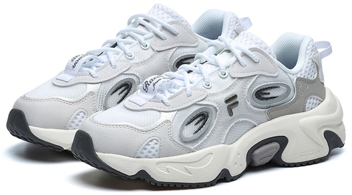 (Women) FILA FUSION Raccoon Sneakers 'White Grey' T12W227303FWN Order (Women) FILA FUSION Raccoon Sneakers 'White Grey' T12W227303FWN