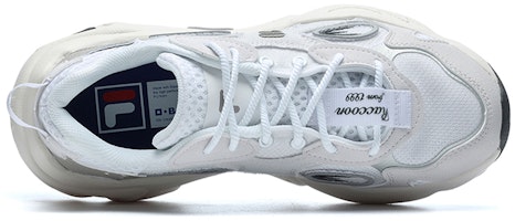 FILA FUSION斐樂潮牌 浣熊 低帮 運動休閒鞋 女款 白灰 Shop FILA FUSION斐樂潮牌 浣熊 低帮 運動休閒鞋 女款 白灰