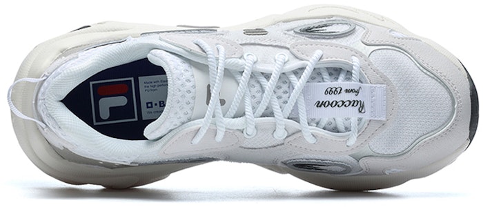 FILA FUSION斐樂潮牌 浣熊 低帮 運動休閒鞋 女款 白灰 Shop FILA FUSION斐樂潮牌 浣熊 低帮 運動休閒鞋 女款 白灰