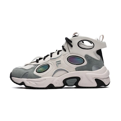 (W) FILA FUSION Raccoon Mid 'Snow White Limestone'