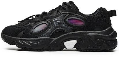 (Women) FILA FUSION Raccoon Sneakers 'Black Purple' T12W241117FBP (Women) FILA FUSION Raccoon Sneakers 'Black Purple' T12W241117FBP