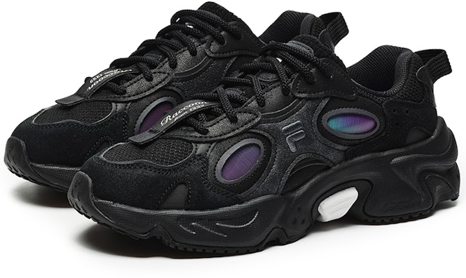(Women) FILA FUSION Raccoon Sneakers 'Black Purple' T12W241117FBP Order (Women) FILA FUSION Raccoon Sneakers 'Black Purple' T12W241117FBP