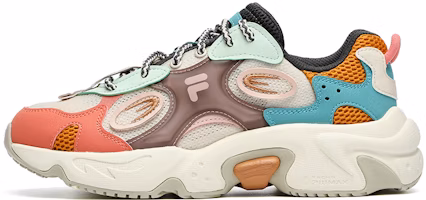(Women) FILA FUSION Raccoon Sneakers 'Orange Aqua' T12W231121FBL (Women) FILA FUSION Raccoon Sneakers 'Orange Aqua' T12W231121FBL