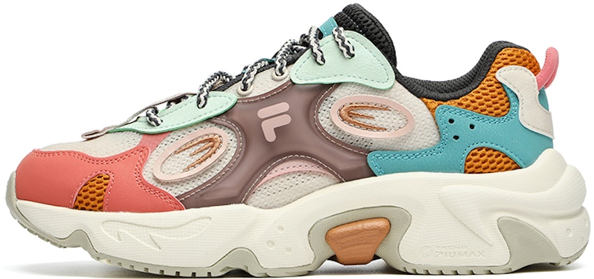 (Women) FILA FUSION Raccoon Sneakers 'Orange Aqua' T12W231121FBL Buy (Women) FILA FUSION Raccoon Sneakers 'Orange Aqua' T12W231121FBL