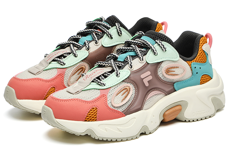 Lookbook (W) FILA FUSION Wasbeer Sneakers ''Oranje Aqua'' T12W231121FBL