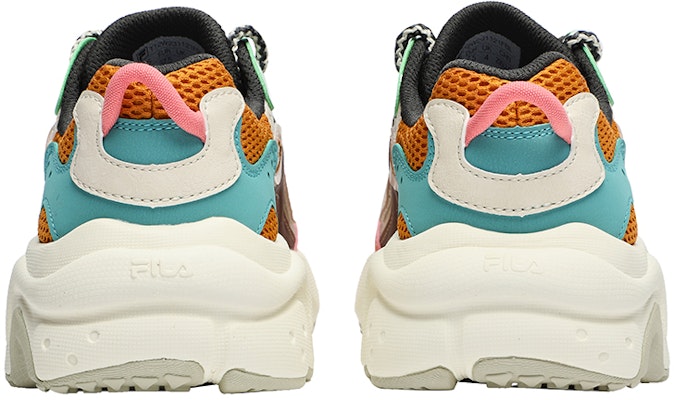 (Women) FILA FUSION Raccoon Sneakers 'Orange Aqua' T12W231121FBL Shop (Women) FILA FUSION Raccoon Sneakers 'Orange Aqua' T12W231121FBL