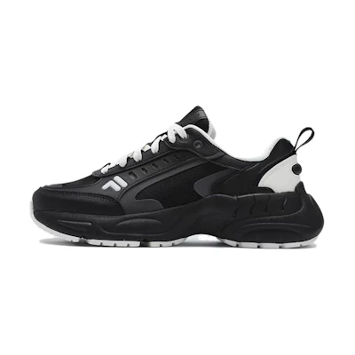 (W) FILA FUSION Raceup 'Black and White'