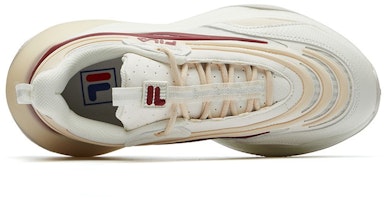 Fila Fusion 斐樂潮牌 Ray 2 減震防滑耐磨 低幫老爹鞋 女款 米白紅 Shop Fila Fusion 斐樂潮牌 Ray 2 減震防滑耐磨 低幫老爹鞋 女款 米白紅
