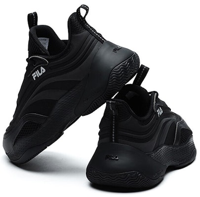 (W) FILA Fusion Ray 'Hitam Triple' T12W125201FBK Purchase (W) FILA Fusion Ray 'Hitam Triple' T12W125201FBK
