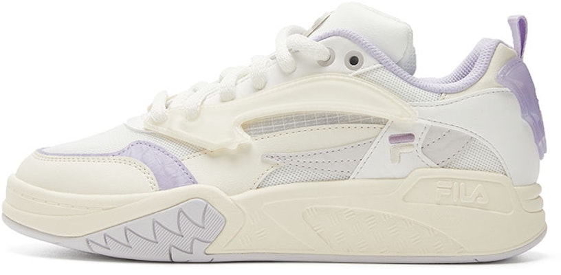 (Women) FILA FUSION Lifestyle Basketball Heritage Sneakers 'White Purple' T12W323205FBP Buy (Women) FILA FUSION Lifestyle Basketball Heritage Sneakers 'White Purple' T12W323205FBP