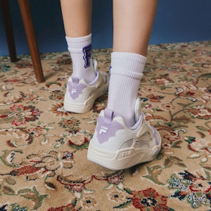 (W) Zapatillas FILA FUSION Lifestyle Heritage Baloncesto 'Blanco Morado' T12W323205FBP 2