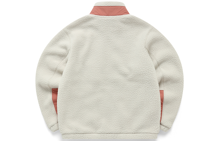 (Women) FILA Fusion Retro Colorblock Fleece Jacket in Lactose Color T11W143501F-BG 圖 3