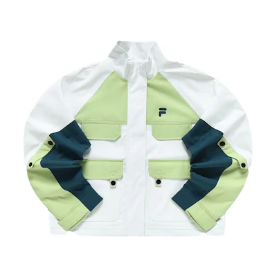 (Women) FILA Fusion Retro Multi-Pocket Outdoor Jacket - Off-White T11W311710F-WT
