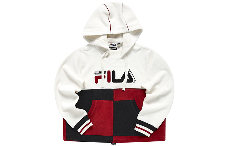 (Women) FILA FUSION Retro Oversized Hoodie Malt White with Logo Embroidery T11W247204F-IV 圖 2