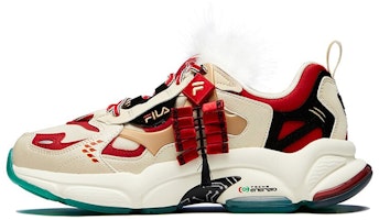 (Women) FILA Fusion RJV 'Creamwhite Dark Red' T12W111117FAR (Women) FILA Fusion RJV 'Creamwhite Dark Red' T12W111117FAR