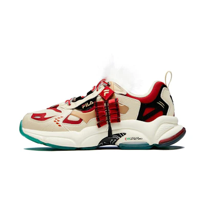 (W) FILA Fusion RJV 'Creamwhite Dark Red'