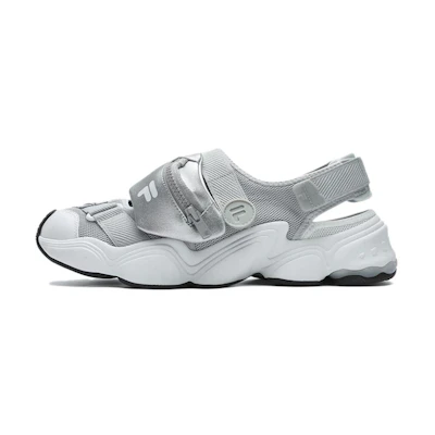(W) FILA FUSION Sandal 'Grey White'