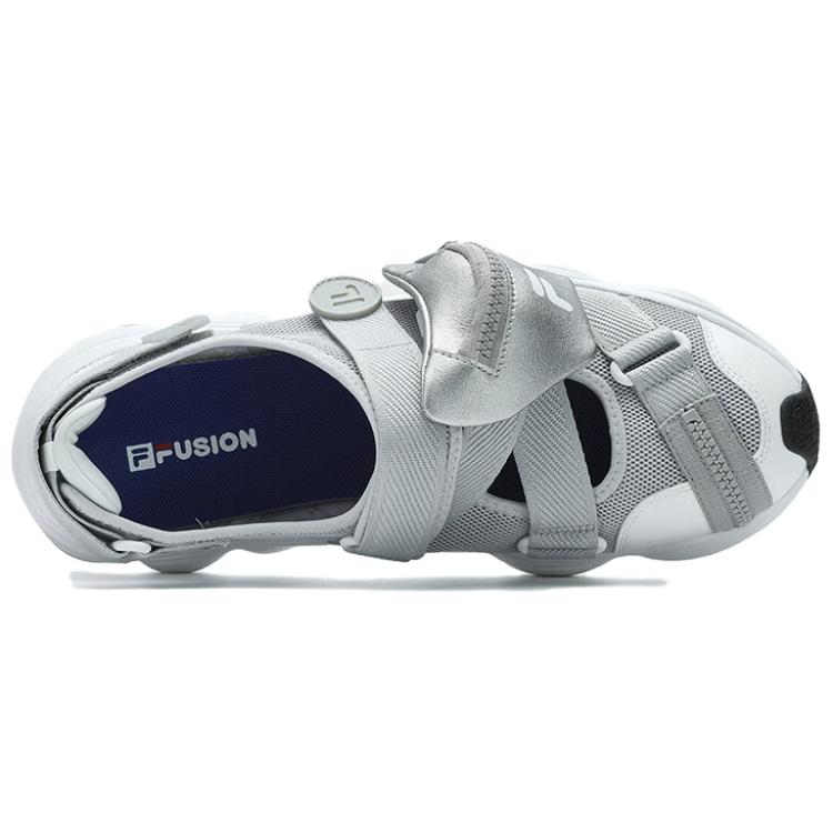 Shop (W) FILA FUSION サンダル グレー/ホワイト T12W421404FLB