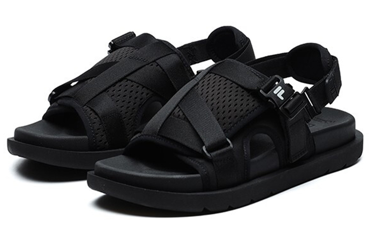 (W) FILA Fusion Sandals 'Black' 圖 3