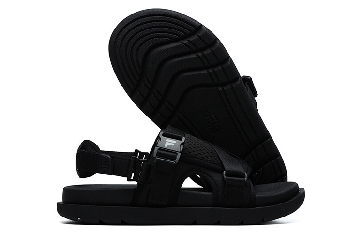 (W) FILA Fusion Sandals 'Black' 圖 6