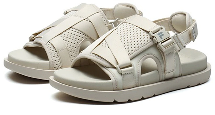 (W) Sandali FILA Fusion ''Cream White''. T12W125402FWG Shop (W) Sandali FILA Fusion ''Cream White''. T12W125402FWG