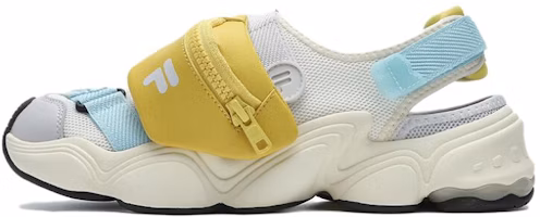 (Women) FILA FUSION Sandals 'White Grey Yellow' T12W421404FSN (Women) FILA FUSION Sandals 'White Grey Yellow' T12W421404FSN
