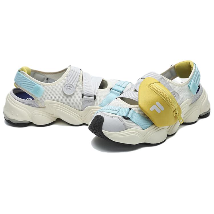 Lookbook (W) 斐乐FUSION白灰黄凉鞋 T12W421404FSN