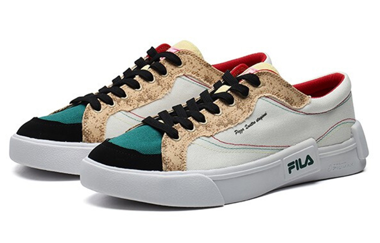 (W) FILA Fusion Shoes 'Beige Teal White' 圖 3