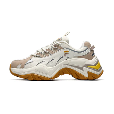 (W) FILA Fusion Shoes 'Beige White'