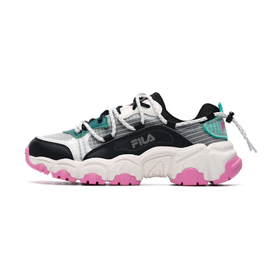 (W) FILA Fusion Shoes 'Black Green'