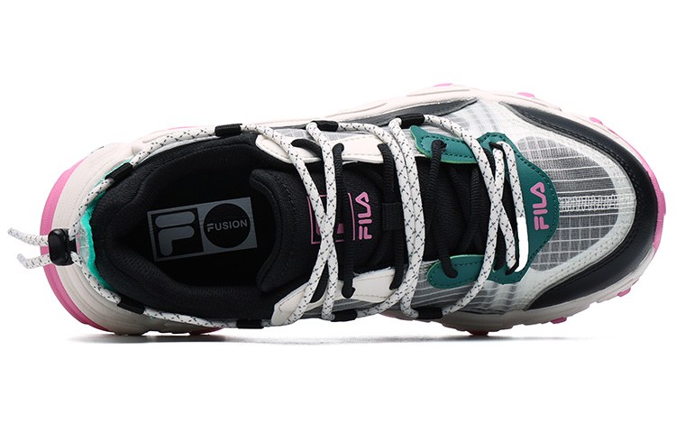 Lookbook (W) 휠라 퓨전 슈즈 '블랙 그린' (휠라 퓨전 블랙 그린) T12W125202FBG