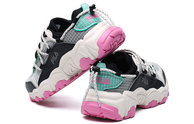 Shop (W) 휠라 퓨전 슈즈 '블랙 그린' (휠라 퓨전 블랙 그린) T12W125202FBG