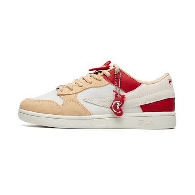 (W) FILA Fusion Shoes 'Cream Red Pink'