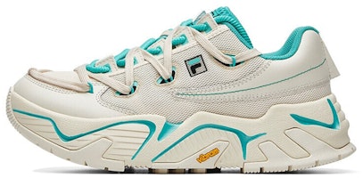 (Women) FILA Fusion Shoes 'Cream White Green' T12W034104FWP (Women) FILA Fusion Shoes 'Cream White Green' T12W034104FWP