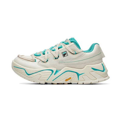 (W) FILA Fusion Shoes 'Cream White Green'