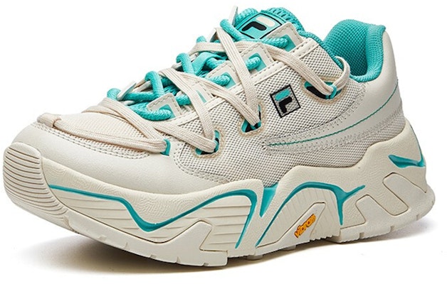 (W) FILA Fusion クリーム白/緑 T12W034104FWP Order (W) FILA Fusion クリーム白/緑 T12W034104FWP