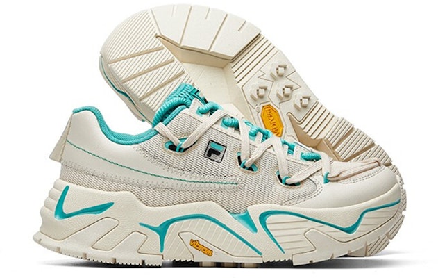 (W) FILA Fusion クリーム白/緑 T12W034104FWP Details for (W) FILA Fusion クリーム白/緑 T12W034104FWP