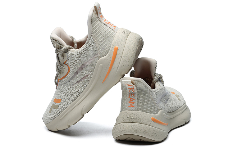 (W) FILA Fusion Shoes 'Sand Grey Orange' 圖 4